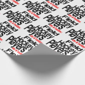 Feldhockey-Spieler machen es besser Geschenkpapier (Ecke)