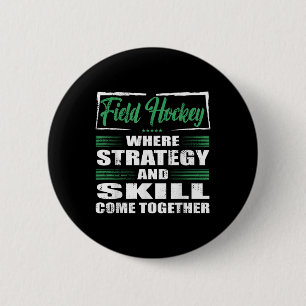 Feldhockey-Sportstrategie und Fähigkeit treffen zu Button