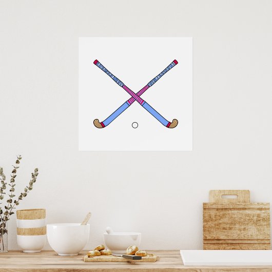 Feldhockey-Sticks Poster (Küche)