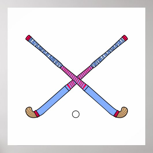 Feldhockey-Sticks Poster (Vorne)