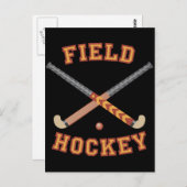 Feldhockey-Sticks Postkarte (Vorne/Hinten)