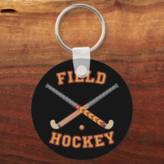 Feldhockey-Sticks Schlüsselanhänger (Vorderseite)