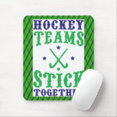 Feldhockey-Teams kleben gemeinsam Mousemat Mousepad (Mit Mouse)