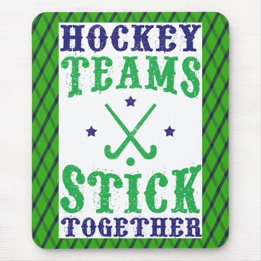 Feldhockey-Teams kleben gemeinsam Mousemat Mousepad (Vorne)