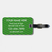 Feldhockey-Teams kleben zusammen Bag Gepäckanhänger (Rückseite horizontal)