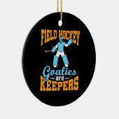 Feldhockey-Tore sind Hüter Keramik Ornament (Rechts)