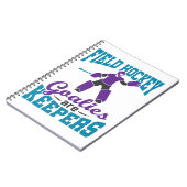 Feldhockey-Tore sind Hüter Notizblock (Linke Seite)