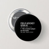 Feldhockey-Torhüter-Definition Button (Vorne & Hinten)