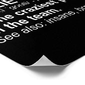 Feldhockey-Torhüter-Definition Poster (Ecke)
