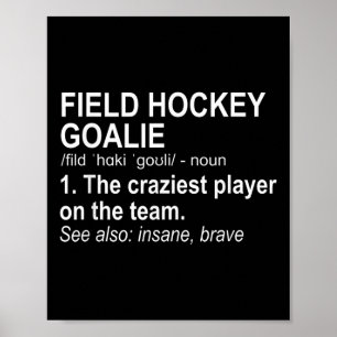 Feldhockey-Torhüter-Definition Poster