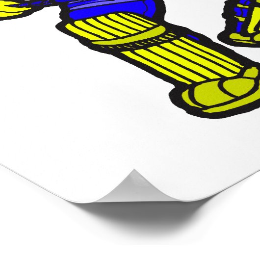 Feldhockey-Torwart Poster (Ecke)