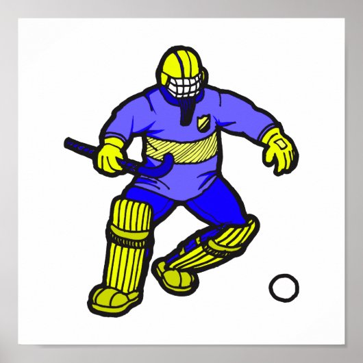 Feldhockey-Torwart Poster (Vorne)