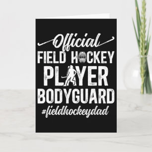 Feldhockey-Vater Lustiger Vater eines Feldhockeysp Karte