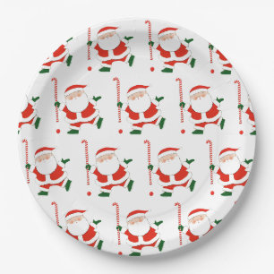 Feldhockey Weihnachten Pappteller