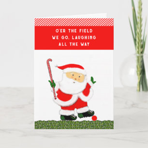Feldhockey-Weihnachtsgeschenk Feiertagskarte