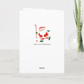 Feldhockey-Weihnachtsgeschenk Feiertagskarte (Rückseite)