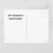 Feldhockey-Weihnachtsgeschenk Feiertagspostkarte (Rückseite)