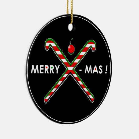 Feldhockey-Weihnachtsgeschenk Keramik Ornament (Rechts)