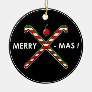 Feldhockey-Weihnachtsgeschenk Keramik Ornament