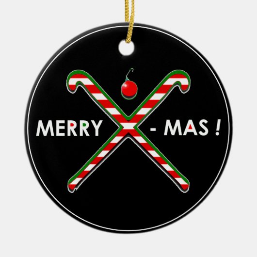 Feldhockey-Weihnachtsgeschenk Keramik Ornament (Vorne)