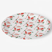 Feldhockey-Weihnachtsgeschenk Pappteller (Schrägansicht)