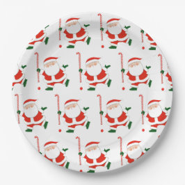 Feldhockey-Weihnachtsgeschenk Pappteller