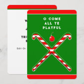 Feldhockey-Weihnachtszeit Feiertagskarte (Vorne/Hinten)