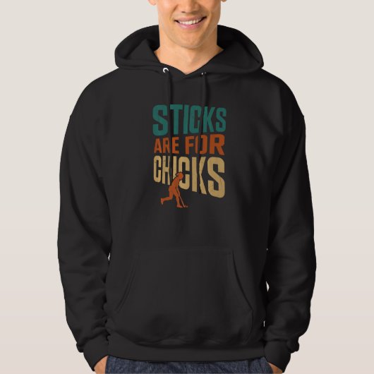 Feldhockeyschläger sind für Chicks Hoodie (Vorderseite)