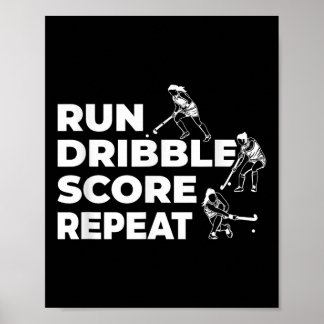 Feldhockeyspieler-Techniken Poster