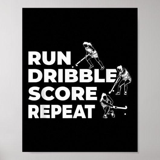 Feldhockeyspieler-Techniken Poster (Vorne)