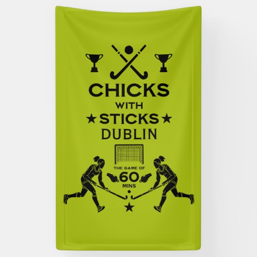 Feldhockeysport Banner (Vertikal)