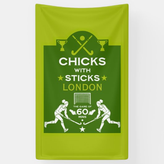 Feldhockeysport Banner (Vertikal)