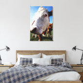 Feldkühe, nah leinwanddruck (Insitu (Schlafzimmer))