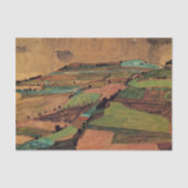 Feldlandschaft von Egon Schiele Seidenpapier (Vorderseite)