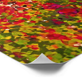 Feldmalerei auf wild lebende Blume - Poster (Ecke)