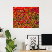 Feldmalerei auf wild lebende Blume - Poster (Heimbüro)