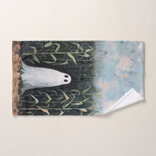 Feldmalerei mit Whimsical Ghost-Mais Badhandtuch Set (Handtuch)