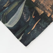 Feldmalerei mit Whimsical Ghost-Mais Fleecedecke (Ecke)