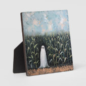 Feldmalerei mit Whimsical Ghost-Mais Fotoplatte (Vorderseite)