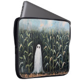 Feldmalerei mit Whimsical Ghost-Mais Laptopschutzhülle (Vorne Rechts)