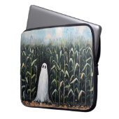 Feldmalerei mit Whimsical Ghost-Mais Laptopschutzhülle (Vorderseite Links)