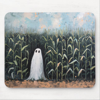 Feldmalerei mit Whimsical Ghost-Mais Mousepad