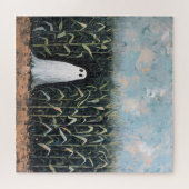 Feldmalerei mit Whimsical Ghost-Mais Puzzle (Horizontal)
