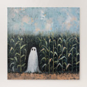 Feldmalerei mit Whimsical Ghost-Mais Puzzle (Vertikal)