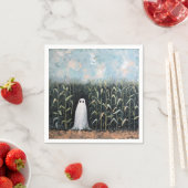 Feldmalerei mit Whimsical Ghost-Mais Serviette (Beispiel)