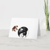 Feldmaus Feiertagskarte (Rückseite)