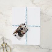 Feldmaus mit Brillen Geschenkanhänger (Mit Garn)