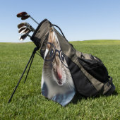 Feldmaus mit Brillen Golfhandtuch (Gras)