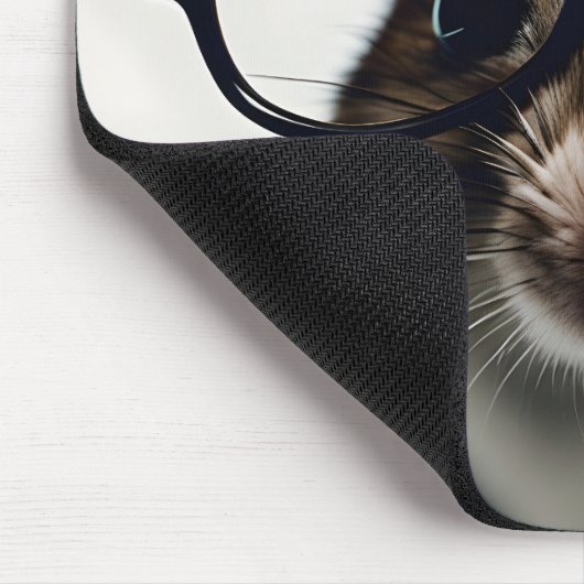 Feldmaus mit Brillen Mousepad (Ecke)