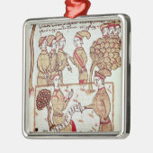 Feldmesser mit seinen Arbeitskräften Silbernes Ornament (Links)